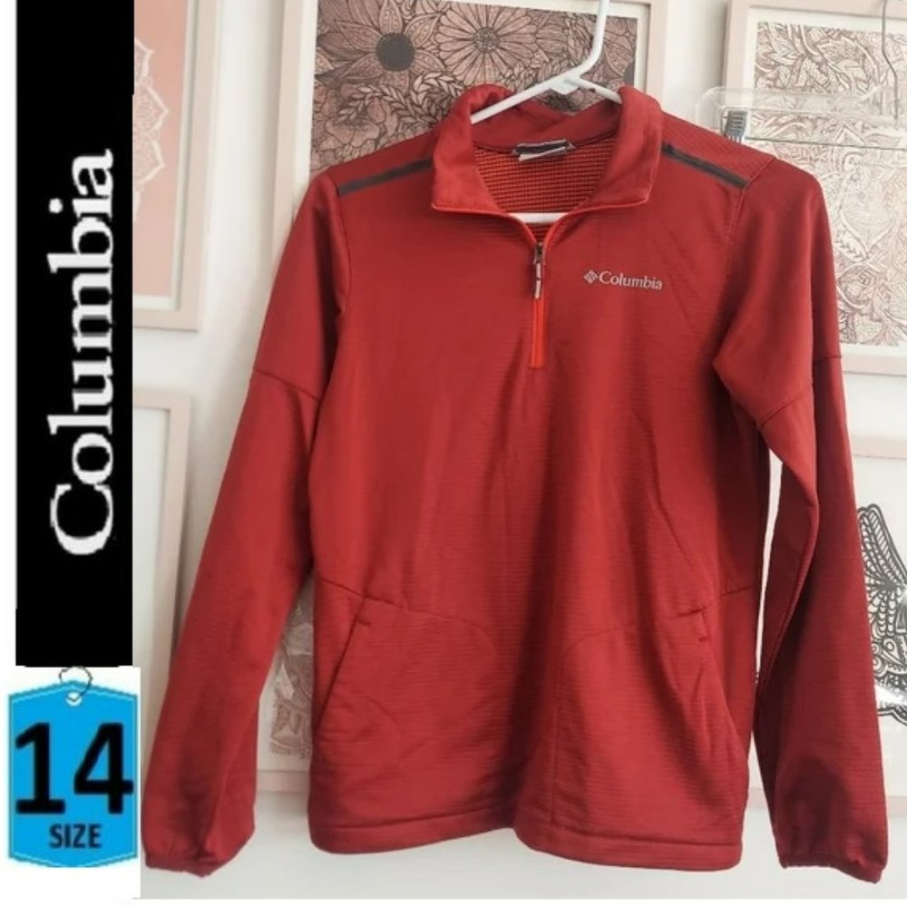 Columbia youth quarter zip, large
